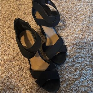 Women's Black Platform Block Heel Sandals from the brand REPORT